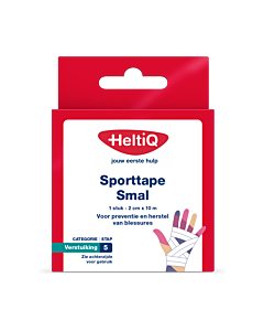 HeltiQ Sporttape Smal 2 cm x 10 m