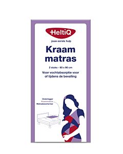HeltiQ Kraammatras 60 x 90 cm 2 st.