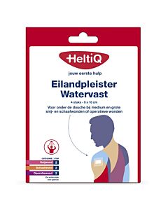 HeltiQ Eilandpleister Watervast 9 x 10 cm 4 st.